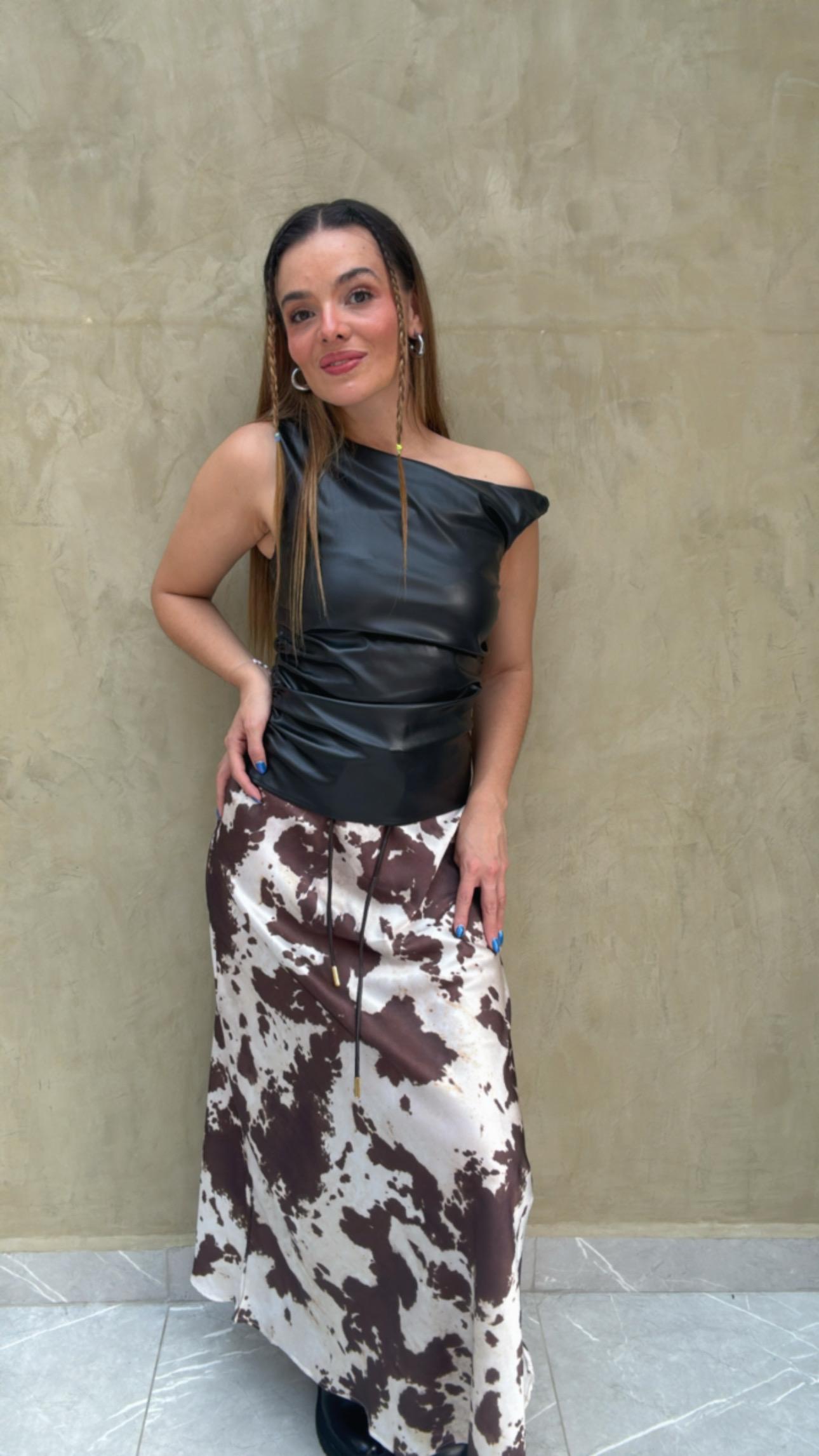 Falda Cow Satín Ten22