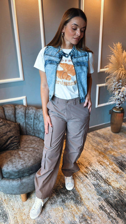 Pantalon Cargo Chocolate