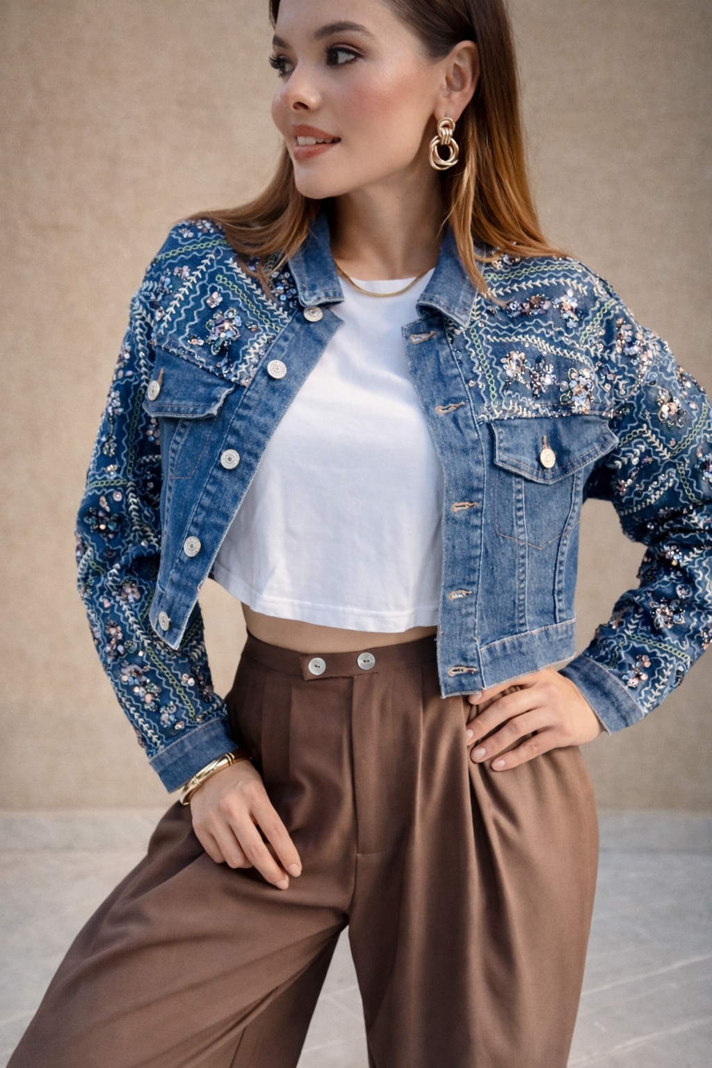 Chaqueta Denim Jardin Chic