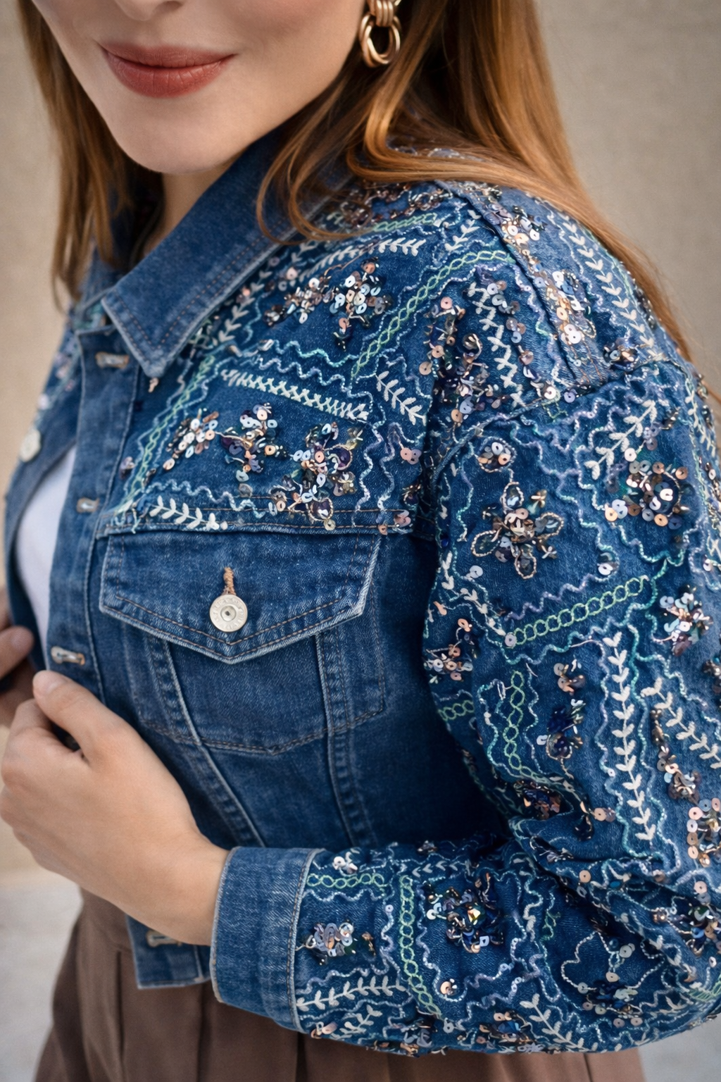 Chaqueta Denim Jardin Chic