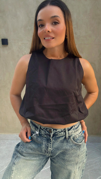 Blusa Globo Negra Voguish