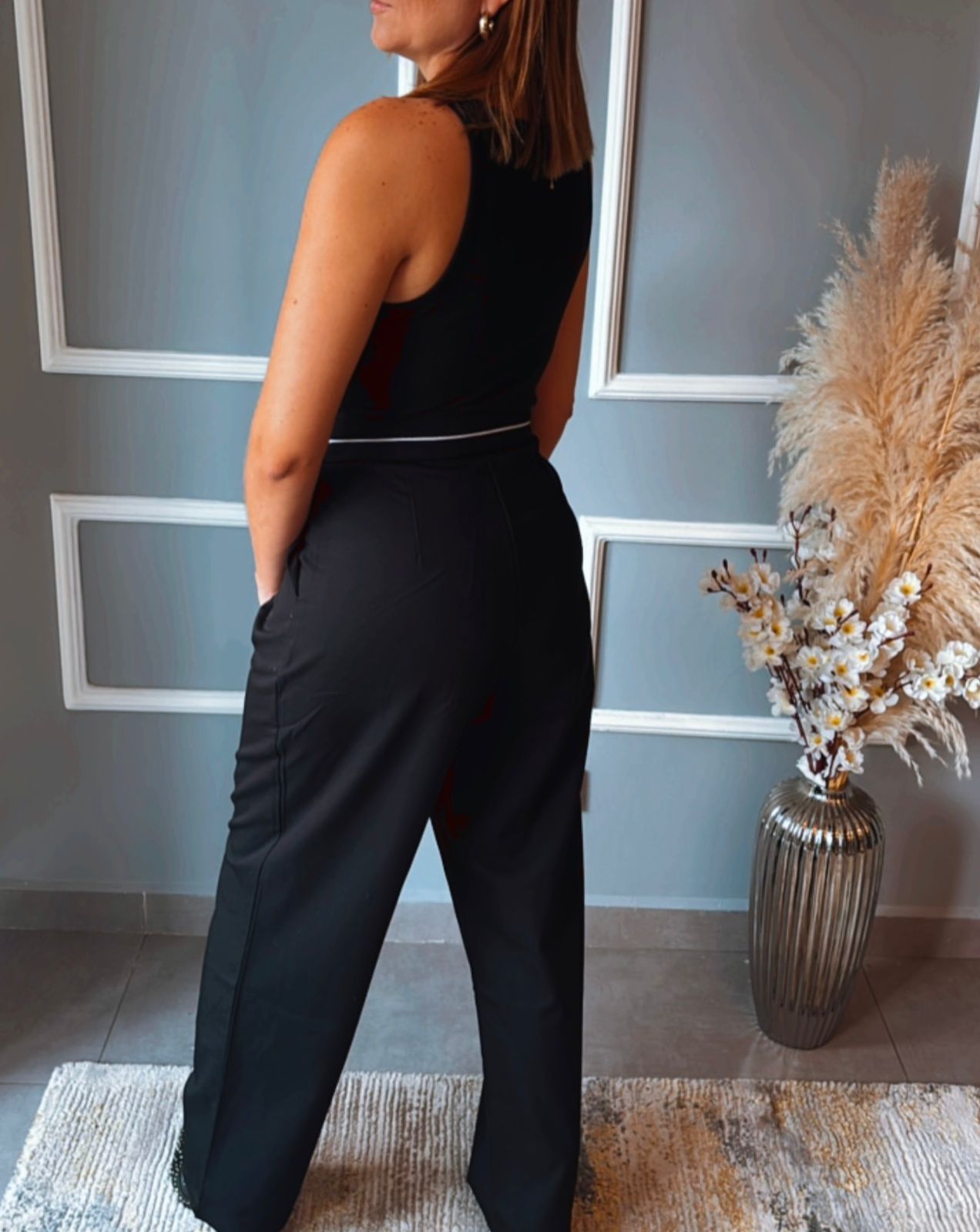 Pantalon Negro Pretiña Diseño Galita