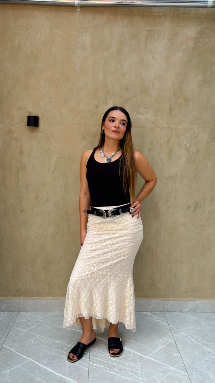 Falda Encaje Tate