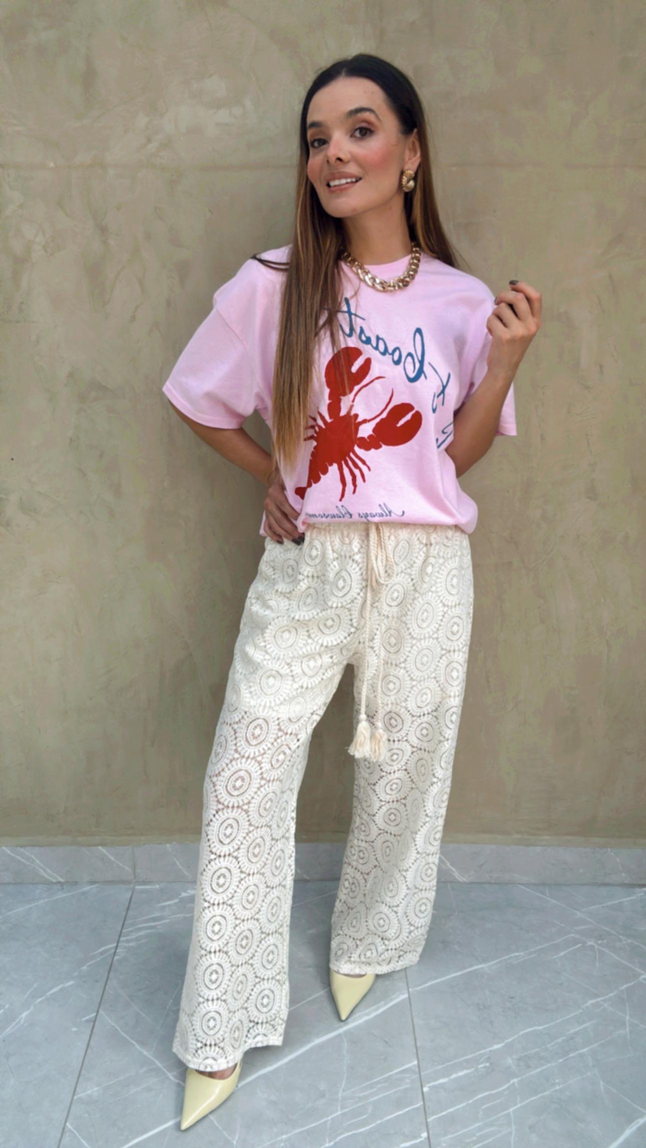 Camiseta Rosa Langosta Sweet Claire