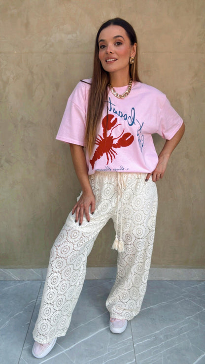 Camiseta Rosa Langosta Sweet Claire