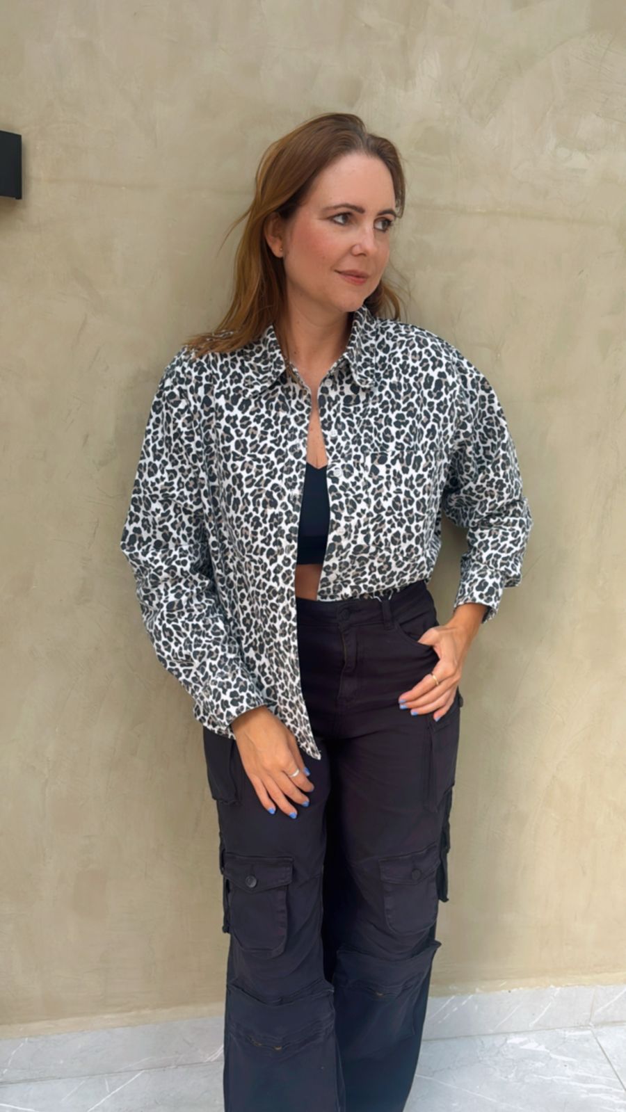 Camisa Leopardo Aaron and Amber
