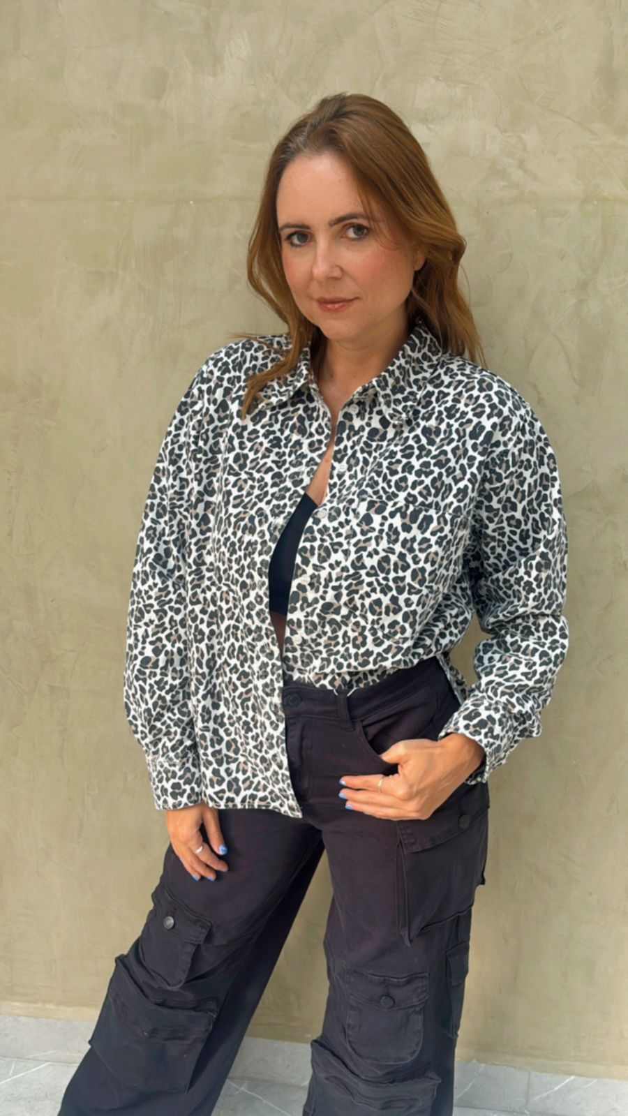 Camisa Leopardo Aaron and Amber
