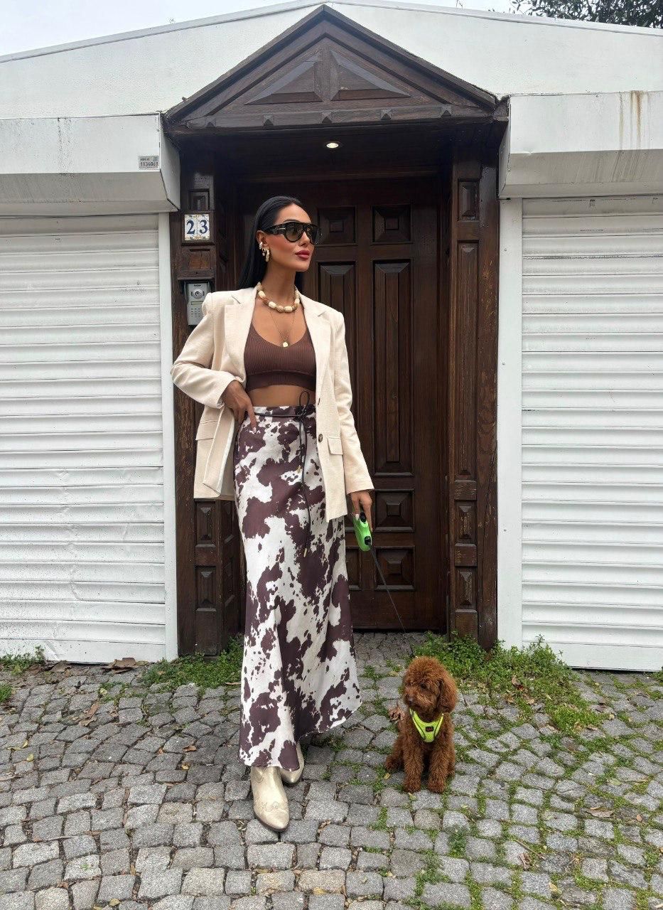 Falda Cow Satín Ten22