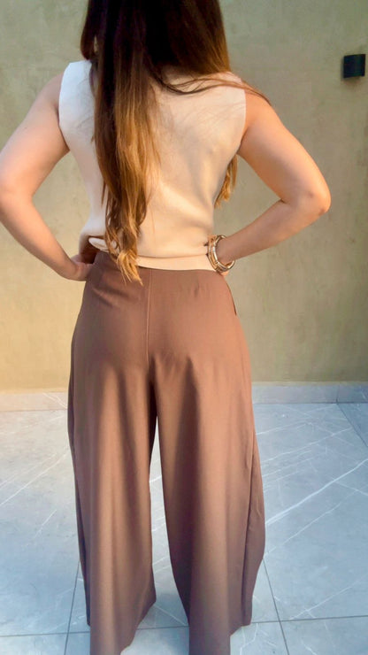 Pantalon Palazzo Moka